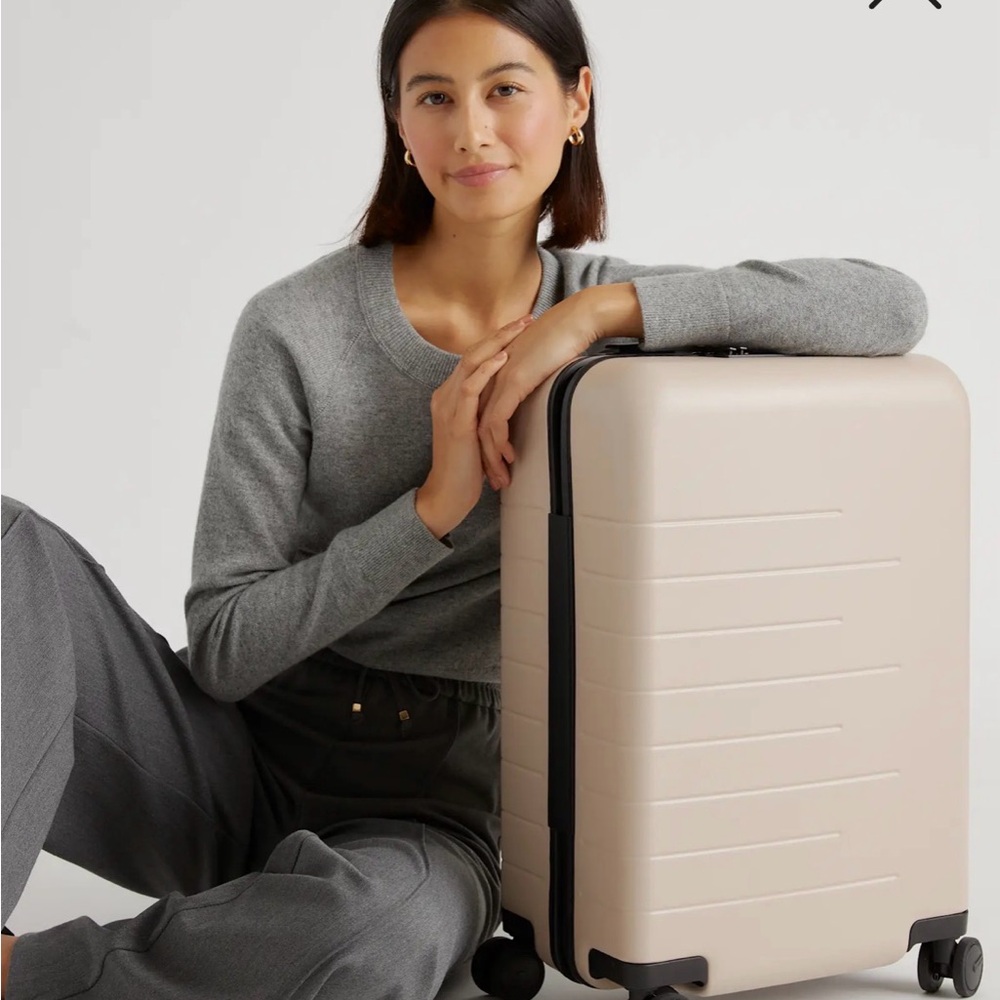 BRAND NEW! Quince Small Tan Carry On Suitcase